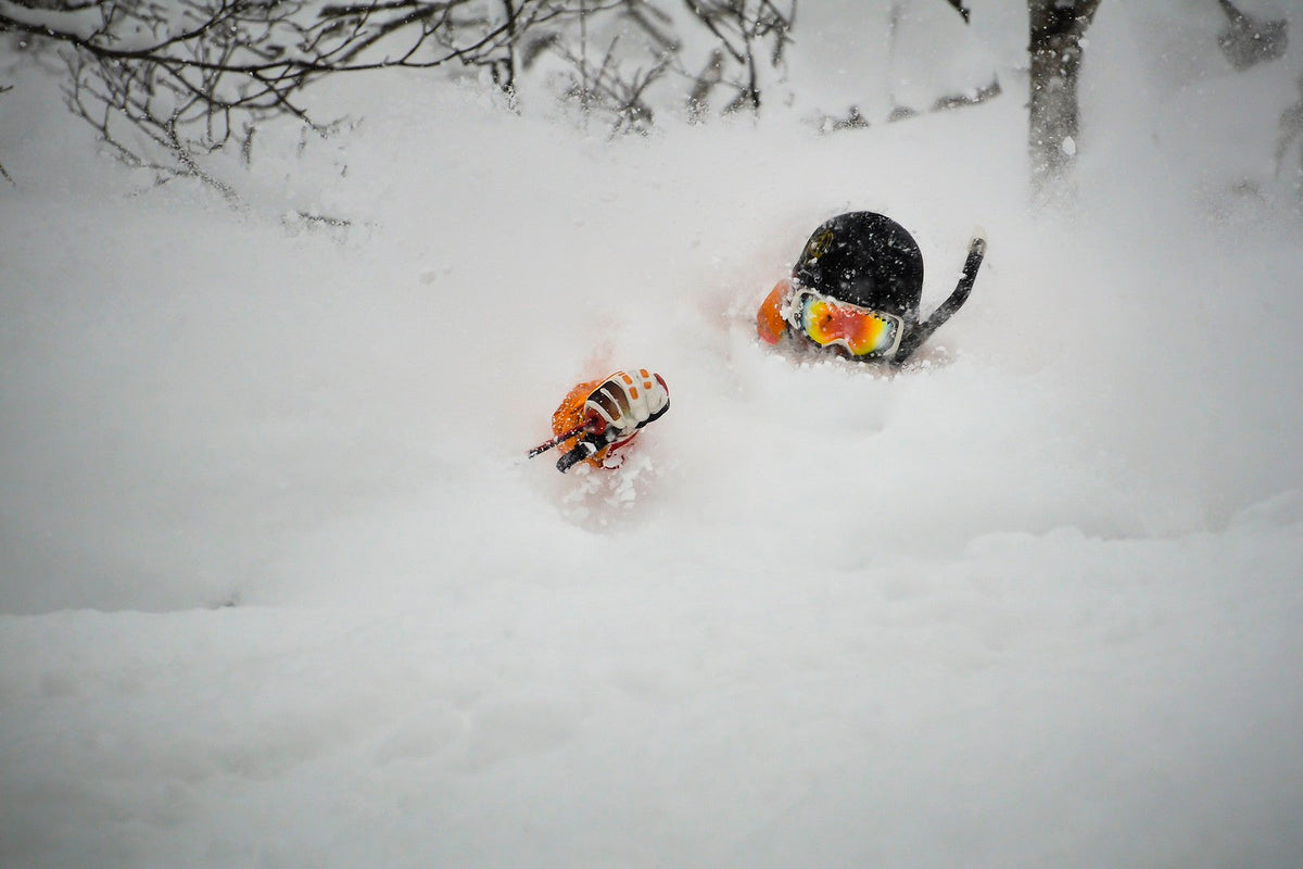 Tree riding in Niseko, Hokkaido