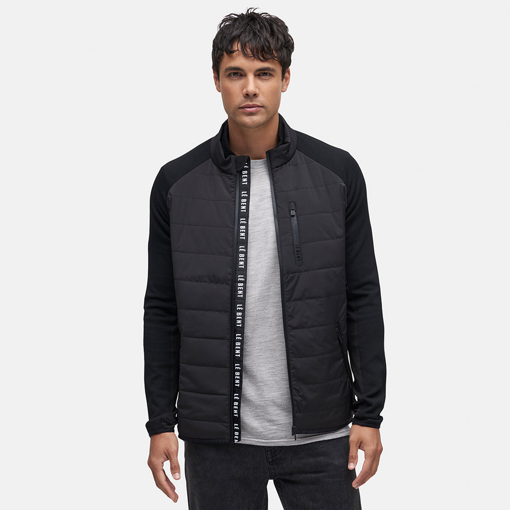 Wool padded hybrid coat on sale