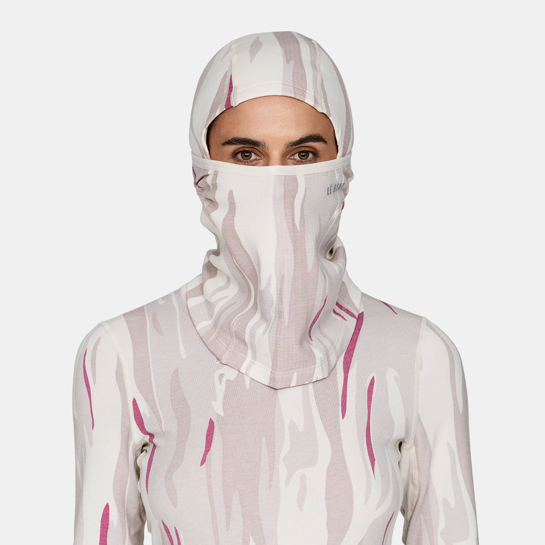 Heavyweight Grid Fleece Merino Balaclava