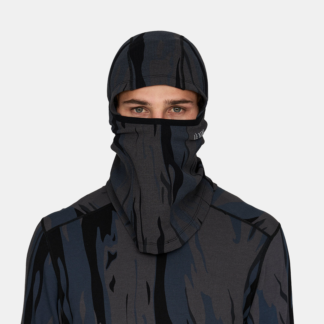 Heavyweight Grid Fleece Merino Balaclava
