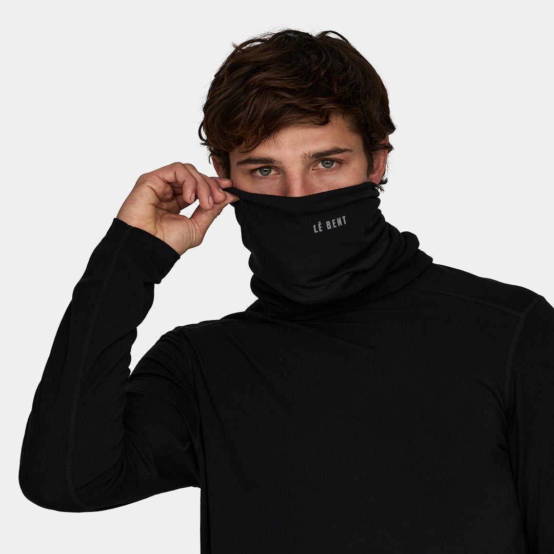 Double Up Heavyweight Grid Fleece Merino Neck Gaiter