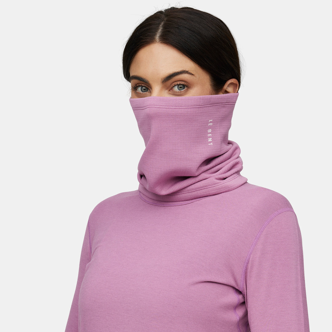 Heavyweight Grid Fleece Merino Neck Gaiter