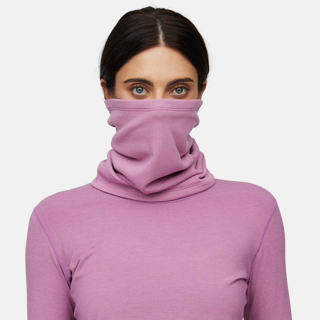 Heavyweight Grid Fleece Merino Neck Gaiter