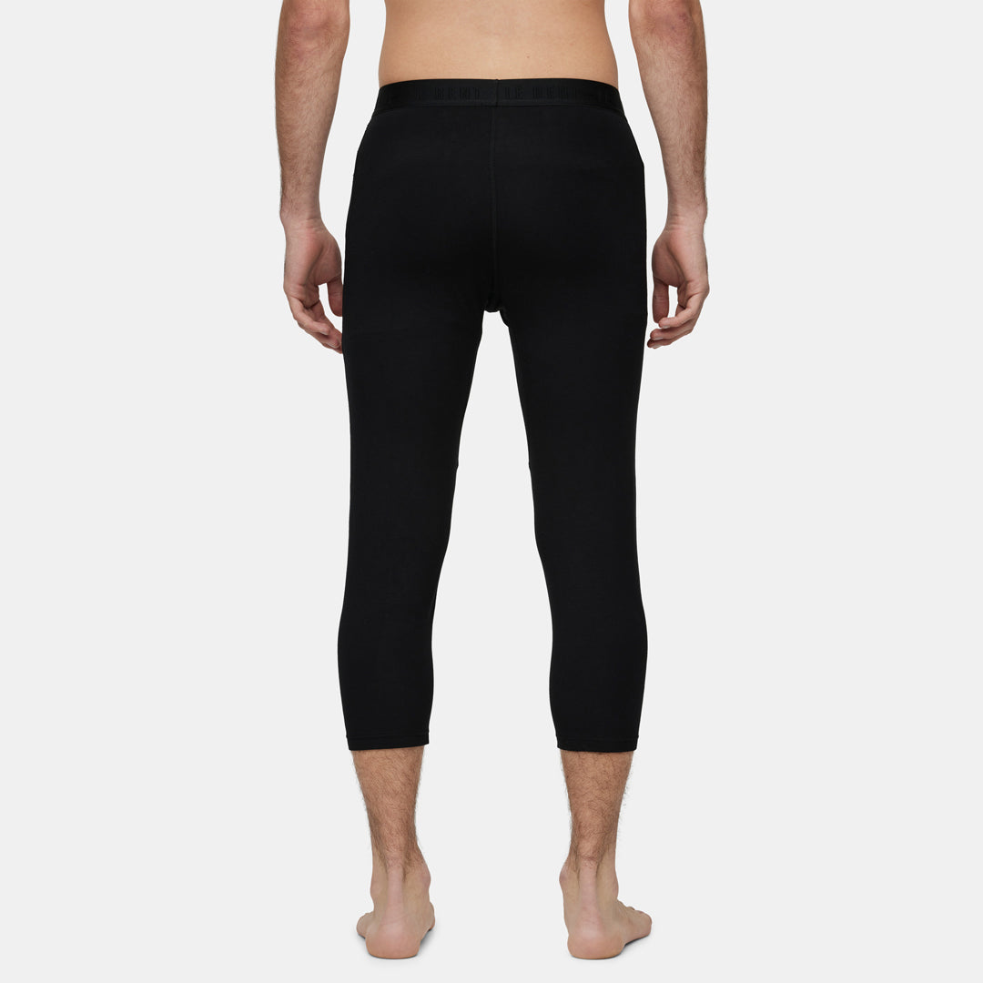 Mens Core Midweight 3/4 Merino Base Layer Bottom