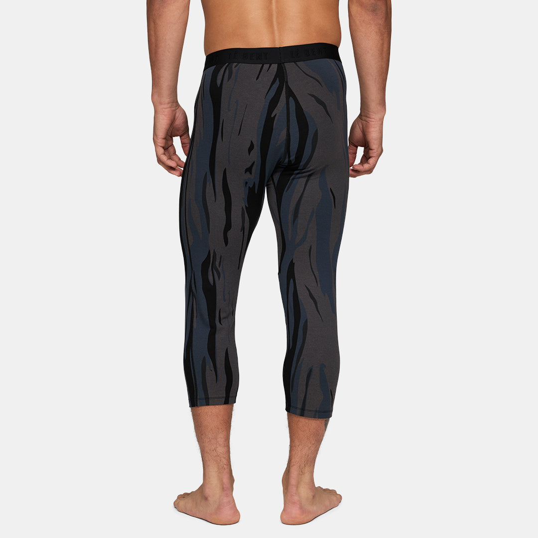 Mens Merino Midweight 3/4 Base Layer Bottom