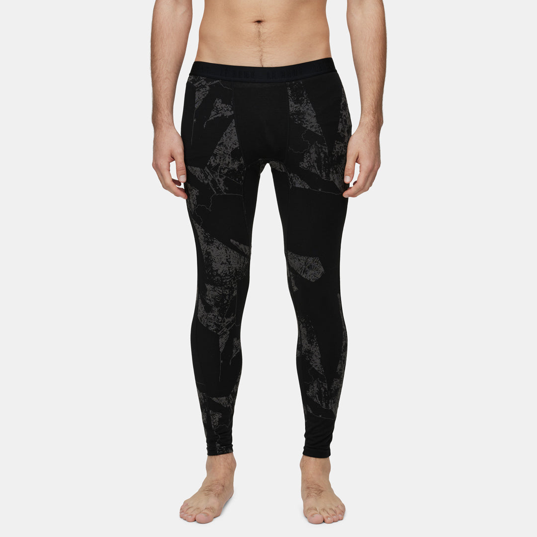 Mens Merino Fractal Lightweight Base Layer Bottom