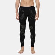 Mens Merino Fractal Lightweight Base Layer Bottom