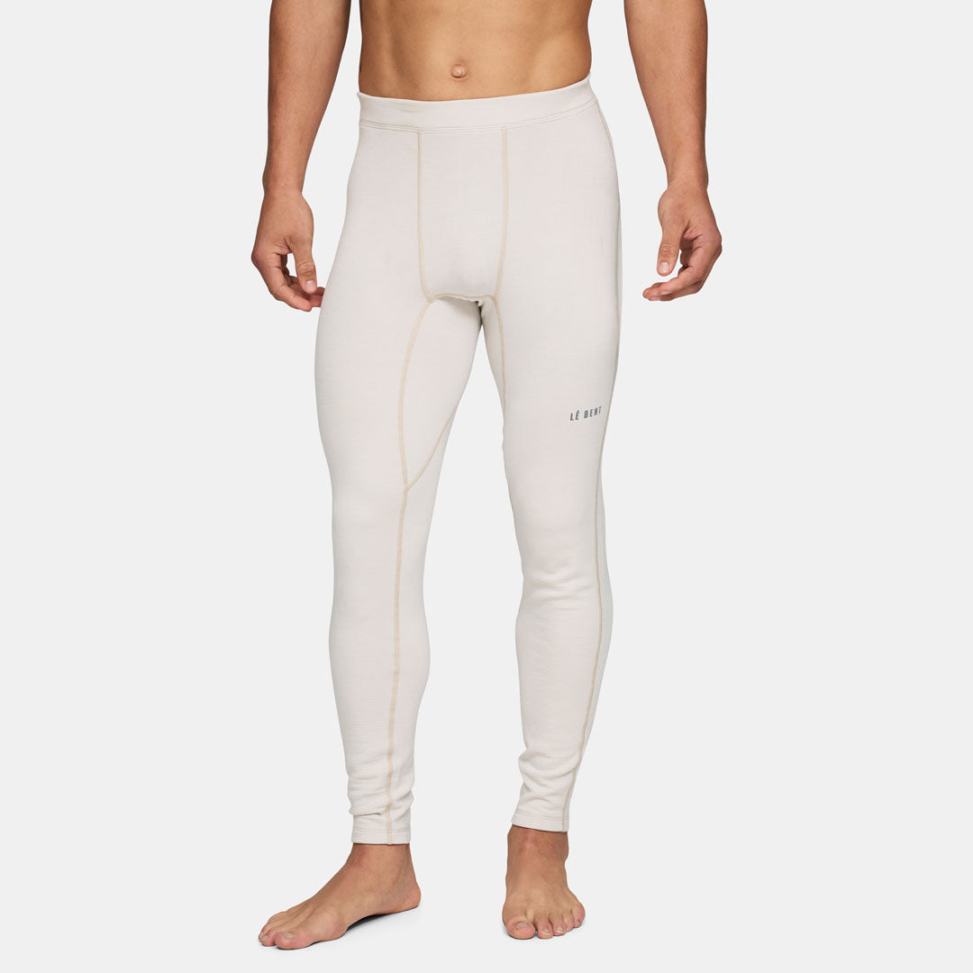 Mens Merino Heavyweight Grid Fleece Base Layer Bottom