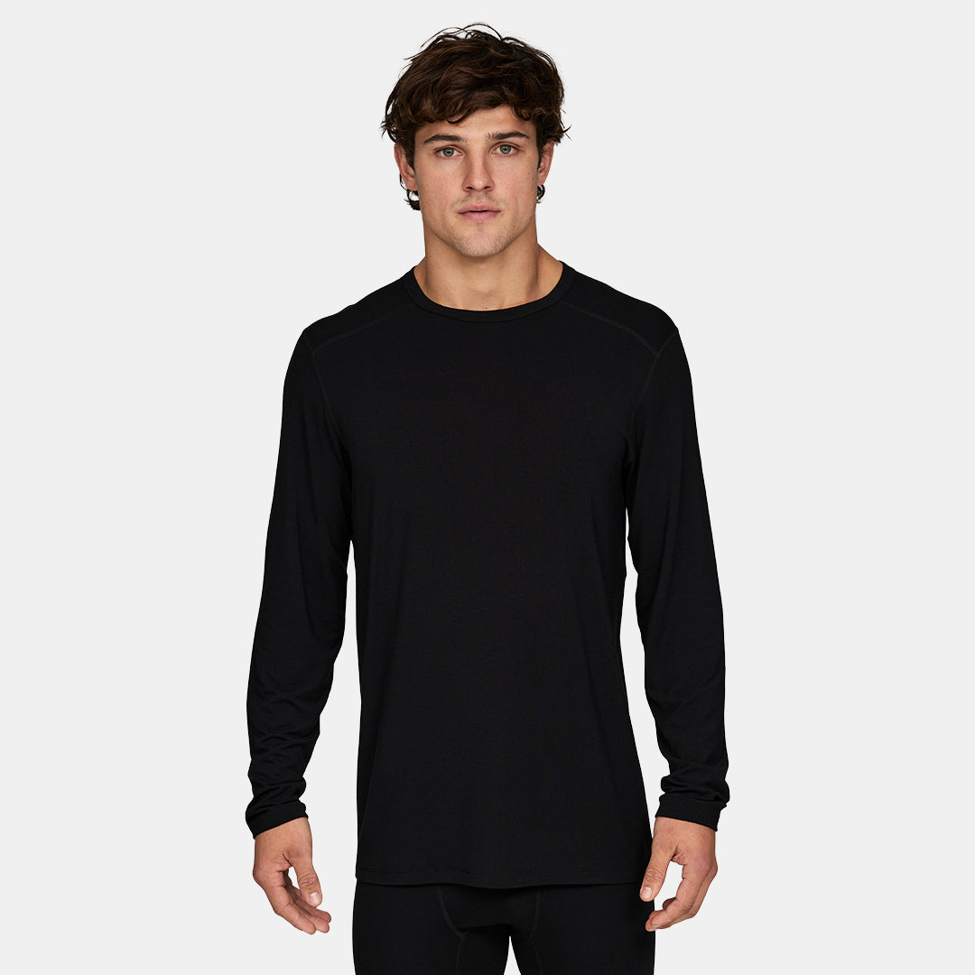 Mens Merino Midweight Base Layer Crew