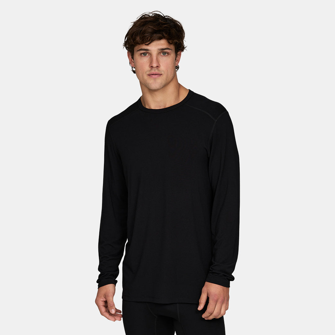 Mens Merino Midweight Base Layer Crew