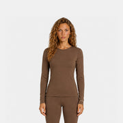 Womens Merino Midweight Base Layer Crew