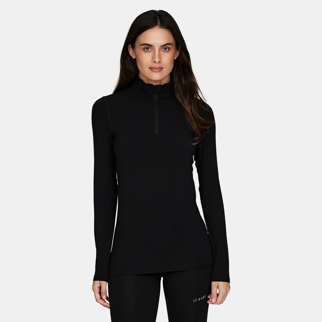 Womens Merino Midweight Base Layer 1/4 Zip