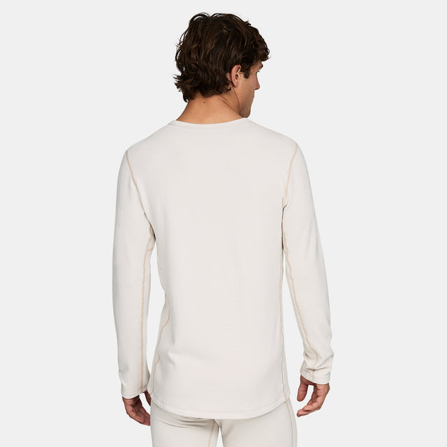 Mens Heavyweight Grid Fleece Crew Base Layer