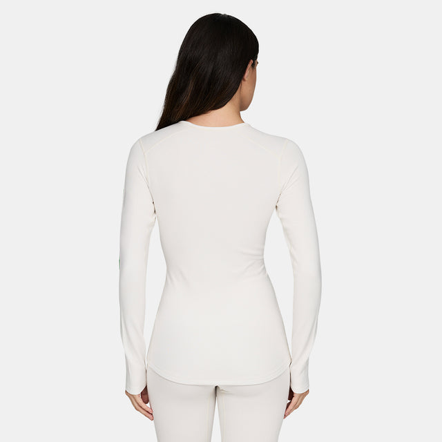 Womens Heavyweight Grid Fleece Crew Base Layer