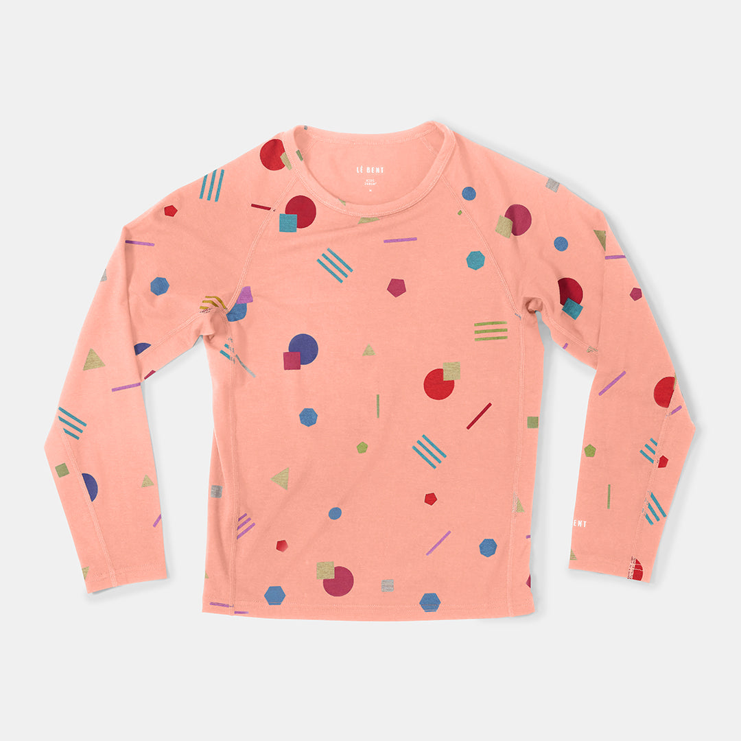 Kids Merino Confetti Midweight Base Layer Raglan
