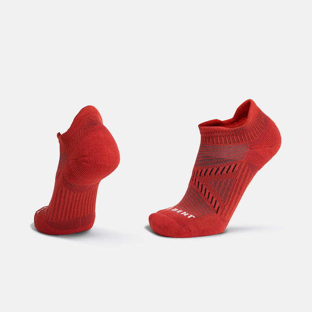 Targeted Cushion Micro Tab Run Sock - Molten Lava