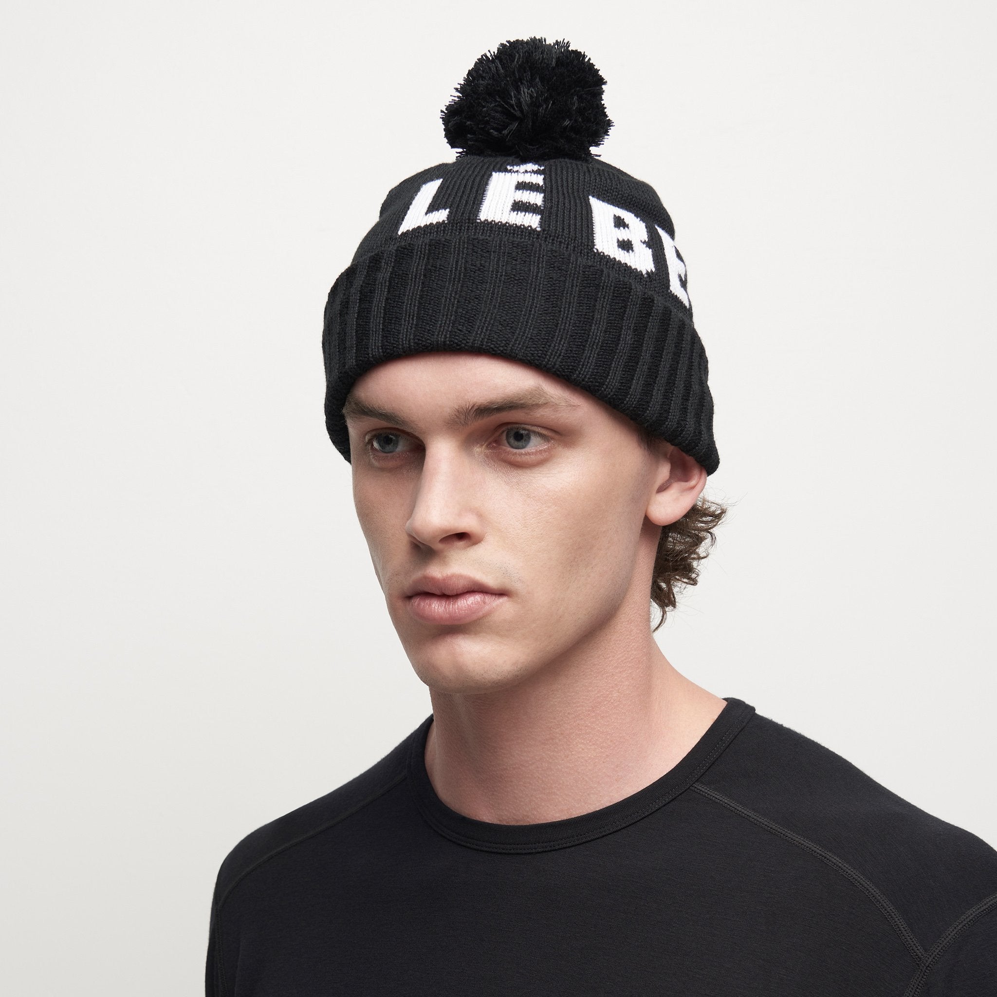 The Logo Pom Pom Merino Beanie