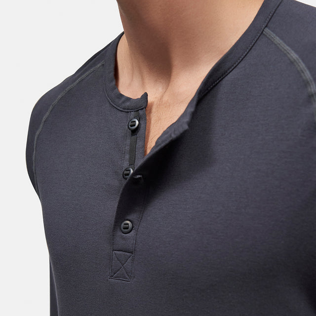 Mens Lightweight Tech Henley - Small